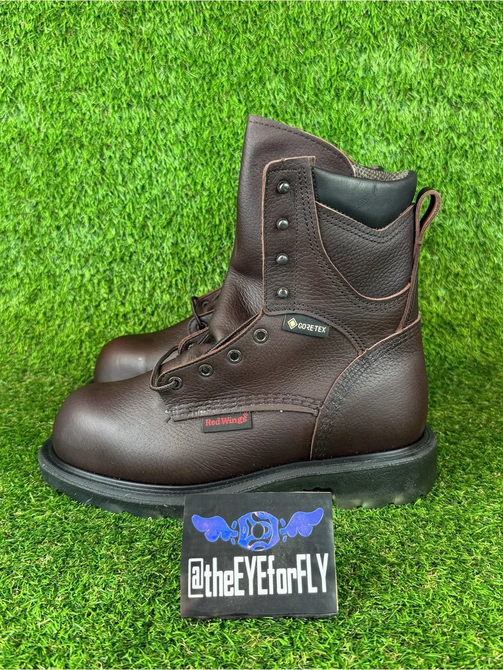 Red Wing 2414 GORE-TEX Waterproof Supersole Steel Toe Boots Made In USA Men’s 7W